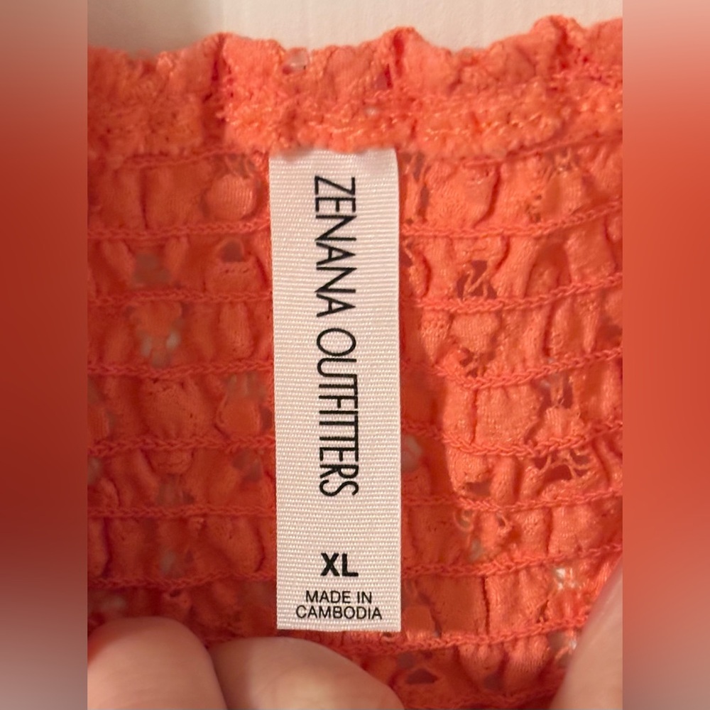 Zenana Outfitters lace crop top size XL R3 - Picture 3 of 5